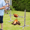 Barbecue Roaster 53'' Outdoor Picnic Cooker Spit 15W Kit Lamb Stainless Pig Chicken BBQ Rotisserie Grill ZhdnBhnos Steel Large Electric