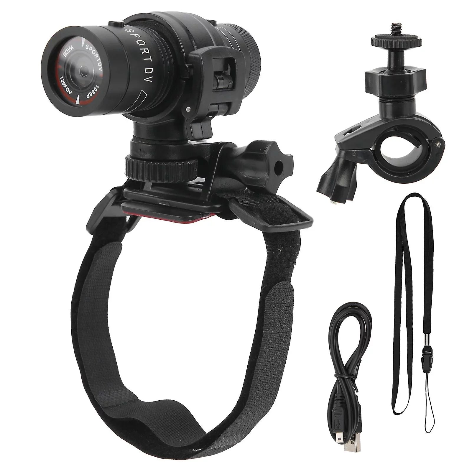 Helmet Mountain Video Cam 1080p Motorcycle Full Mount Cycling Recorder Hd Dv