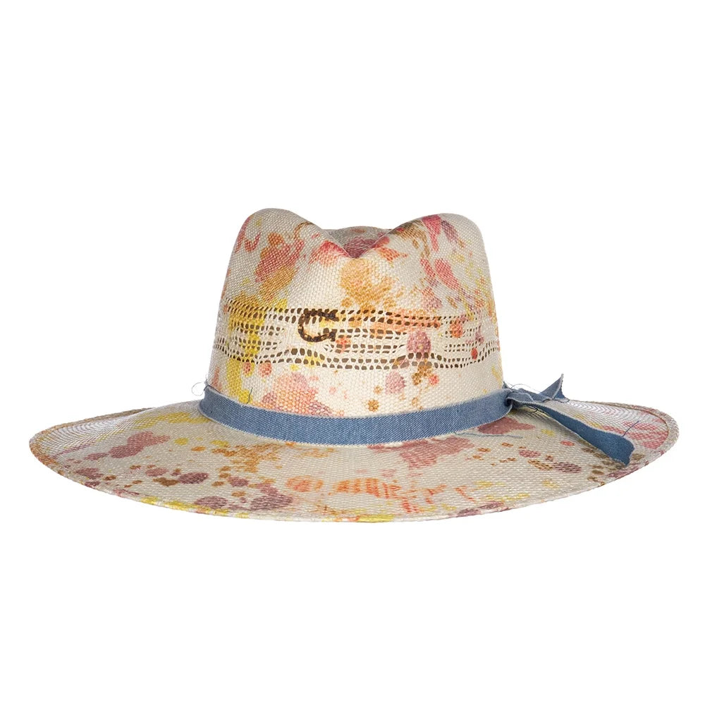 3 Hat 3/4` XL Brim Multi Splattered Charlie Womens Horse Splash 1 Big Fashion
