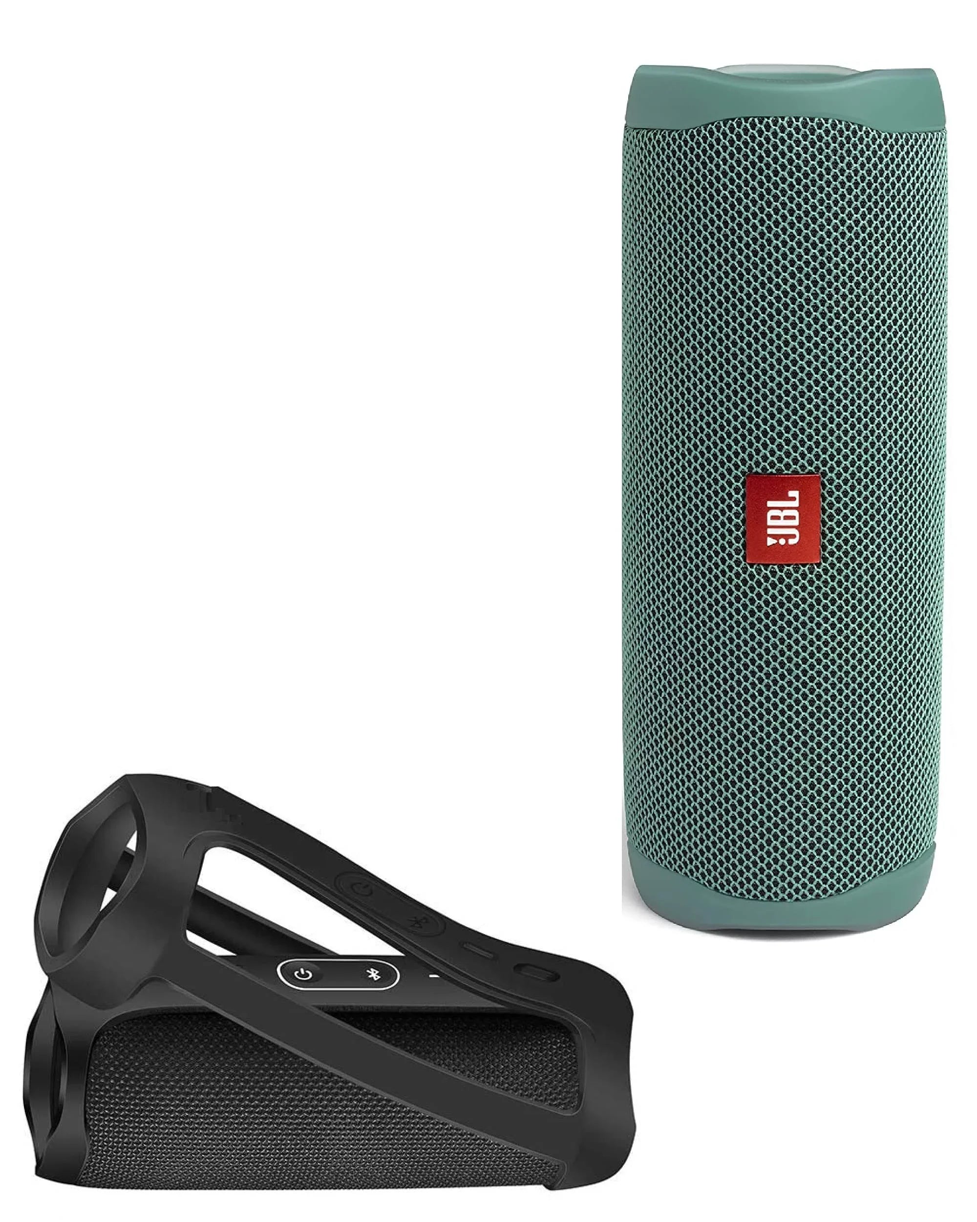 JBL (EcoGreen) Silicone Carrying Flip Speaker Bundle Waterproof Sleeve 5 Portable with Bluetooth Protective Wireless
