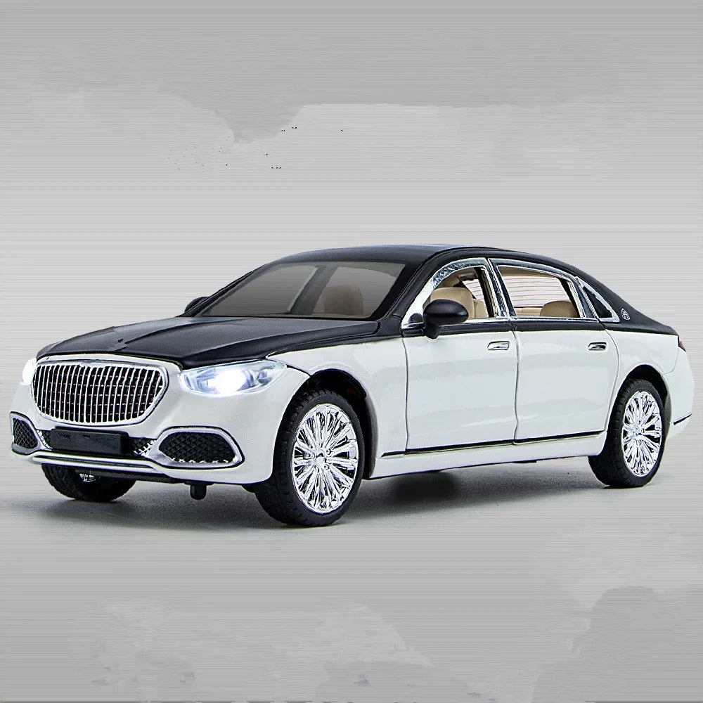 Sound Car Metal Maybach For Collection Benz 1/24 Alloy Gift S680 Model Light &