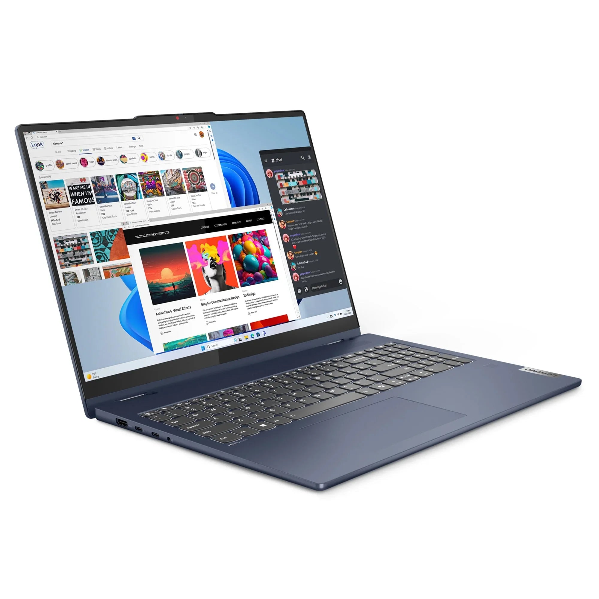 IPS Glass, Lenovo 16" 2-in-1 Graphics, SSD IdeaPad 512GB 5i 120U, Laptop, GB,