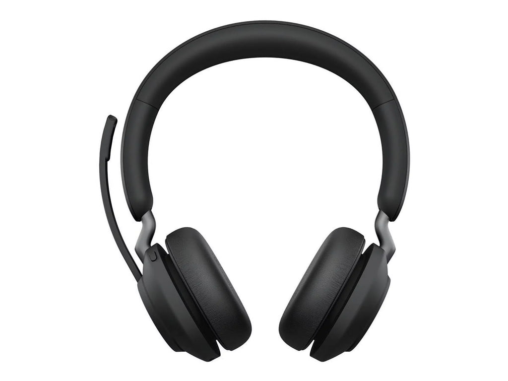 Circumaural Charging 65 Evolve2 Teams Jabra USB-C - MS Headset USB-C with Stereo Stand Connector Black -