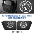 Bronco Panel Door 2/4 Organizer Scratch for Metal ALLTIMES Ford EDITION), Resistance,1 Box Dust Black Pocket Rear Proof 2021+(OFF-ROAD Water Proof Pair for Door