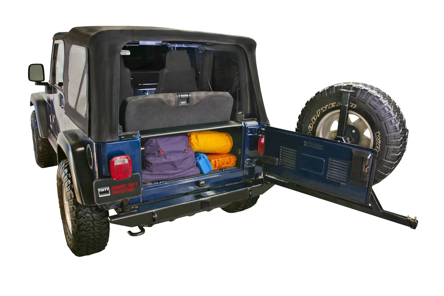 296-01 Black; 1997-2006 Security Wrangler Products Classic TJ Enclosure; Jeep Tuffy