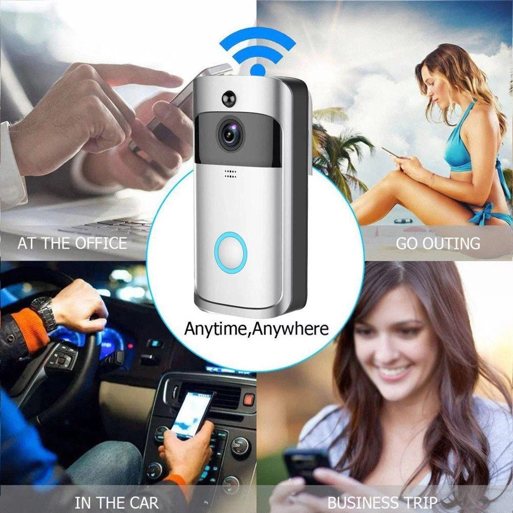 Camera Doorbell Smart Home Visual Door Doorbell Wireless Vision Video Intercom Bell Motion Camera Night Security WiFi Detection