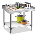 Duty Table for & - Kitchen with Grill Steel Stainless Restaurant Equipment Hotel-Heavy Kitchen Inches Stand - Workstation 24x28 Work BBQ Table Undershelf Home