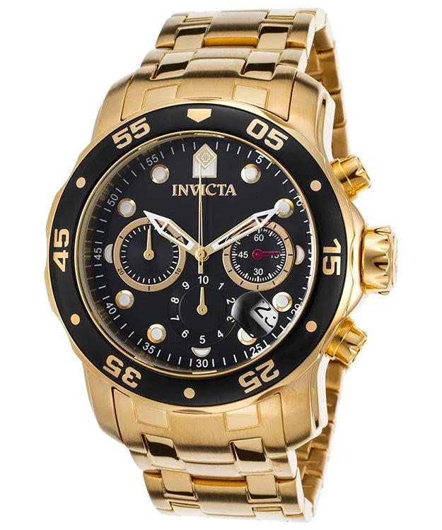 Pro 21922 Diver Quartz Hand Watch 3 Men's Invicta Dial Black