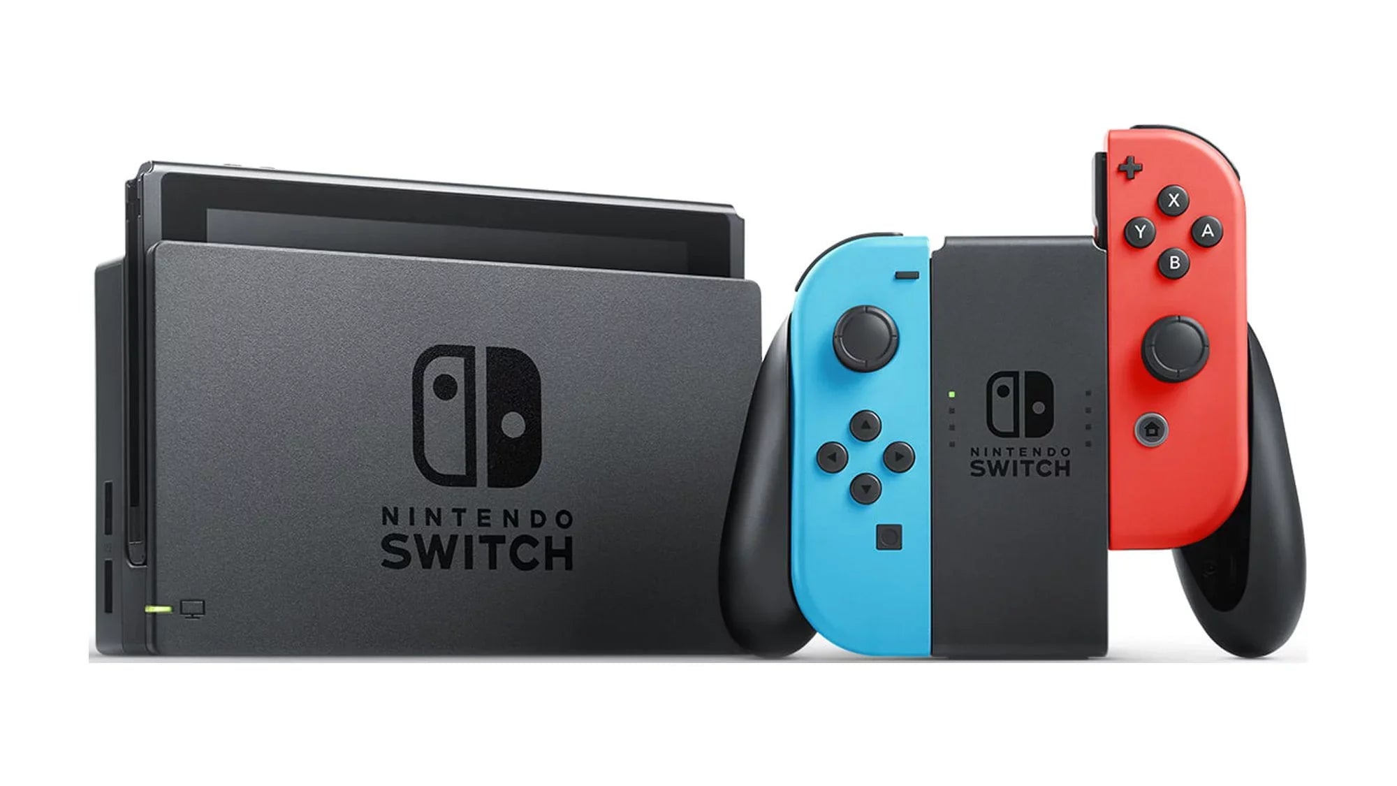 Mario Nintendo Console Switch Bundle Joy-Con Gaming Red Deluxe Neon with Kart and 8 Neon Blue