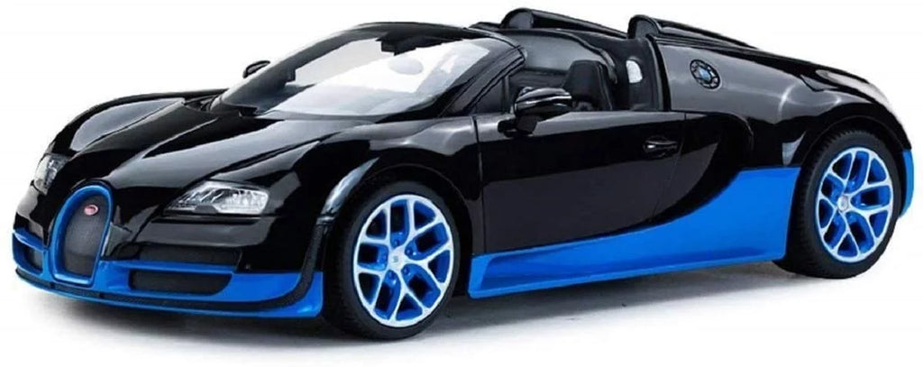 Veyron Remote RC Sport Grand Wonder Bugatti - Car Wheels 1:14 Vitesse Control Black/Blue