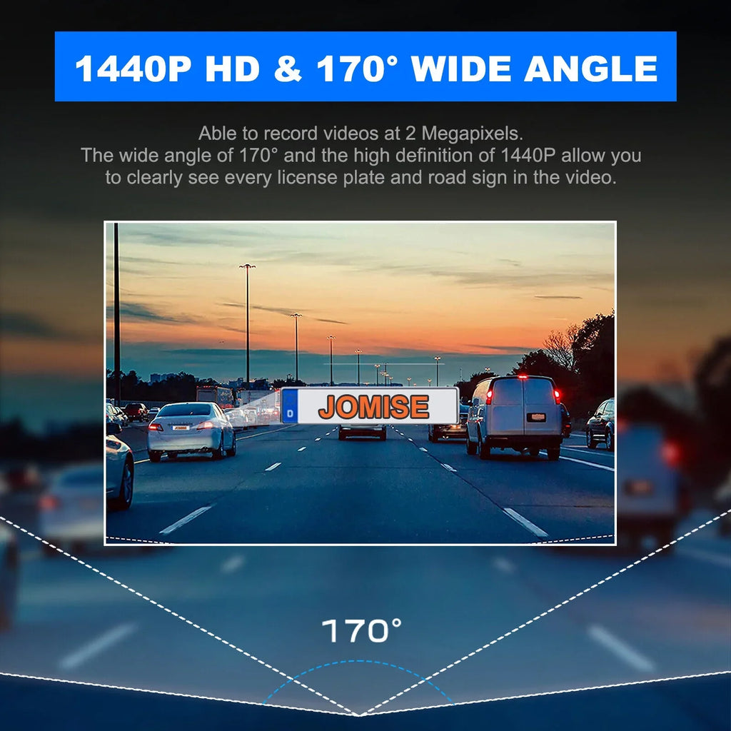 MAX Car Cam APP Camera G-Sensor Support Vision 128G VVCAR Smart Control Dash 2K A1-2K WiFi Built-in Loop Night 1440P Recording