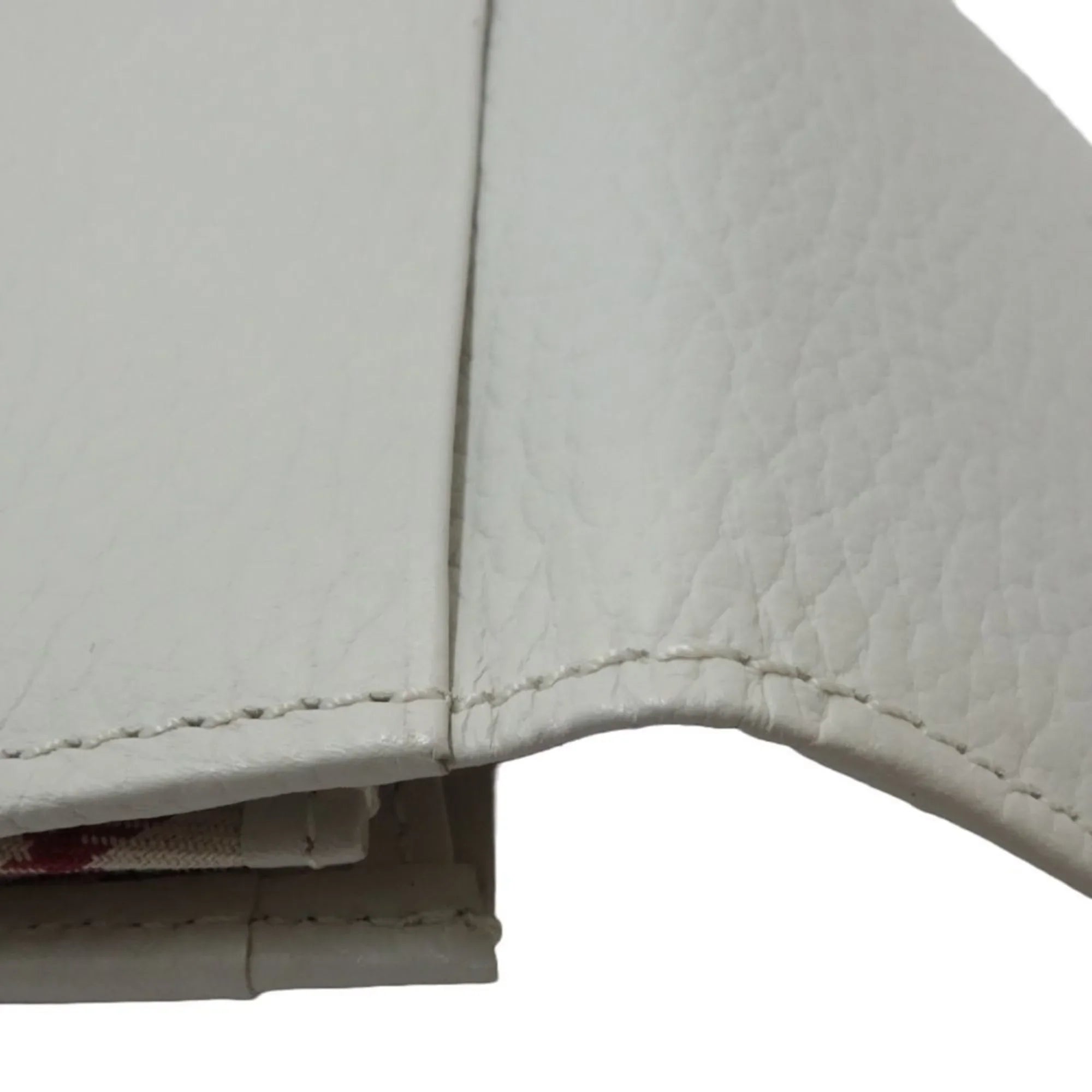 BURBERRY Business Pre-Owned leather card 083535 (Good) holder white case