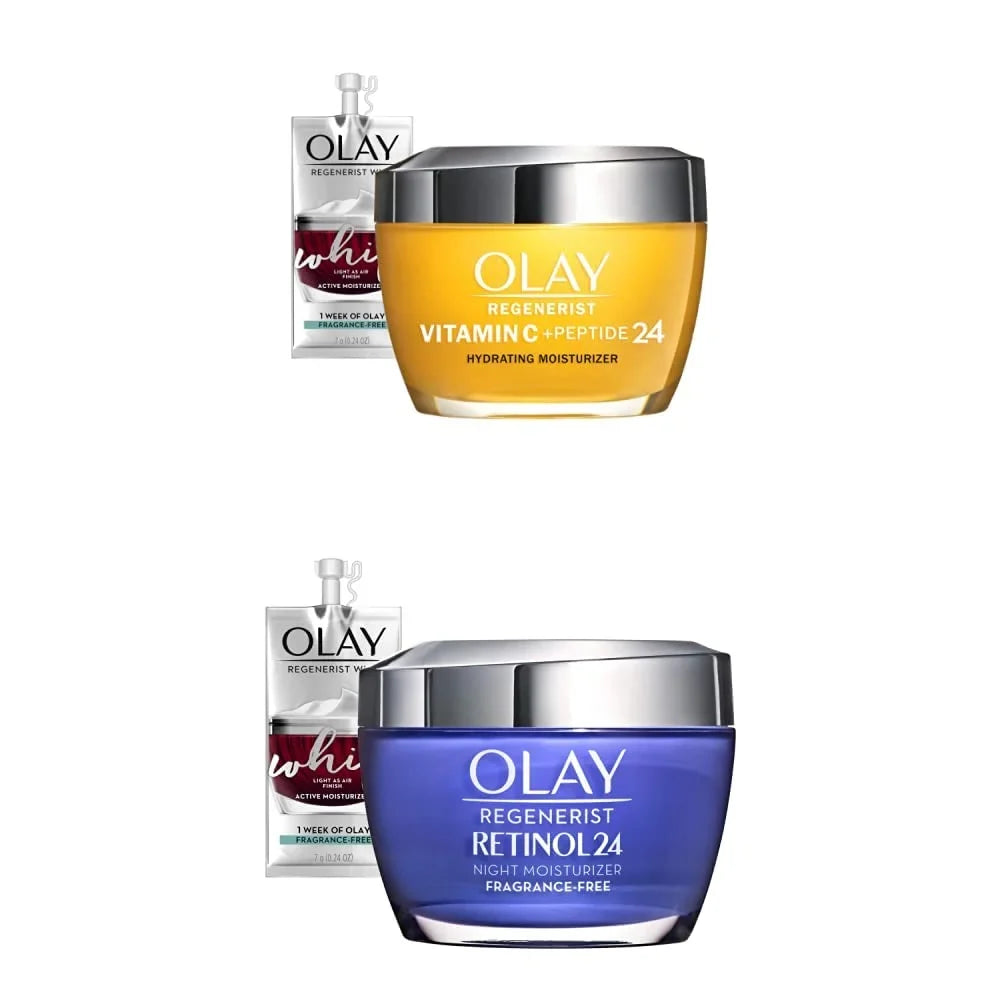 Whip Face Brightening Peptide Retinol 24 (1.7 Regenerist Size Vitamin Travel Face Night (1.7 + + C Olay Moisturizer Oz) And Moisturizer Face 24 2 Oz) Moisturizers
