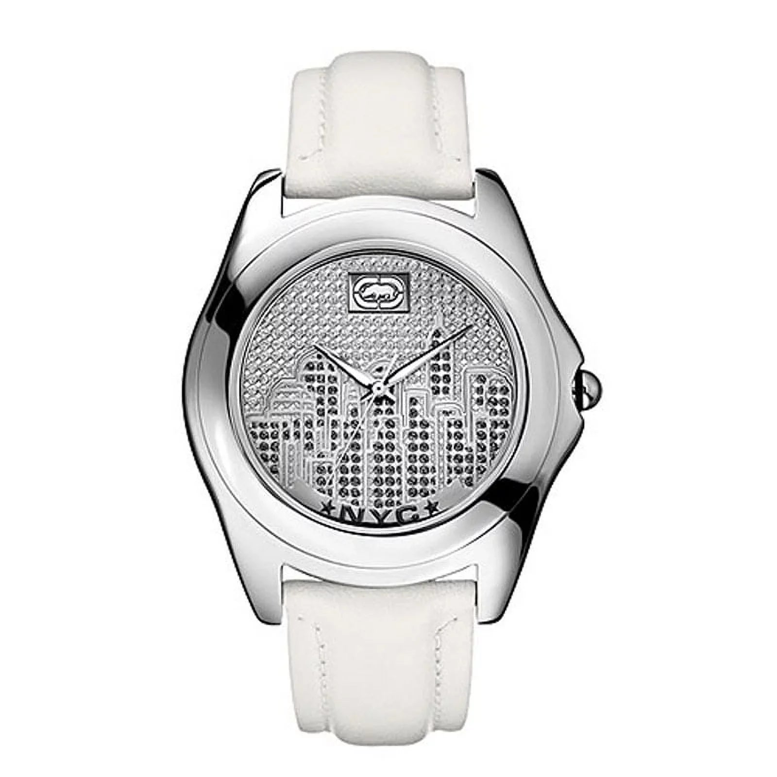 Leather White Watch Men E08504G6