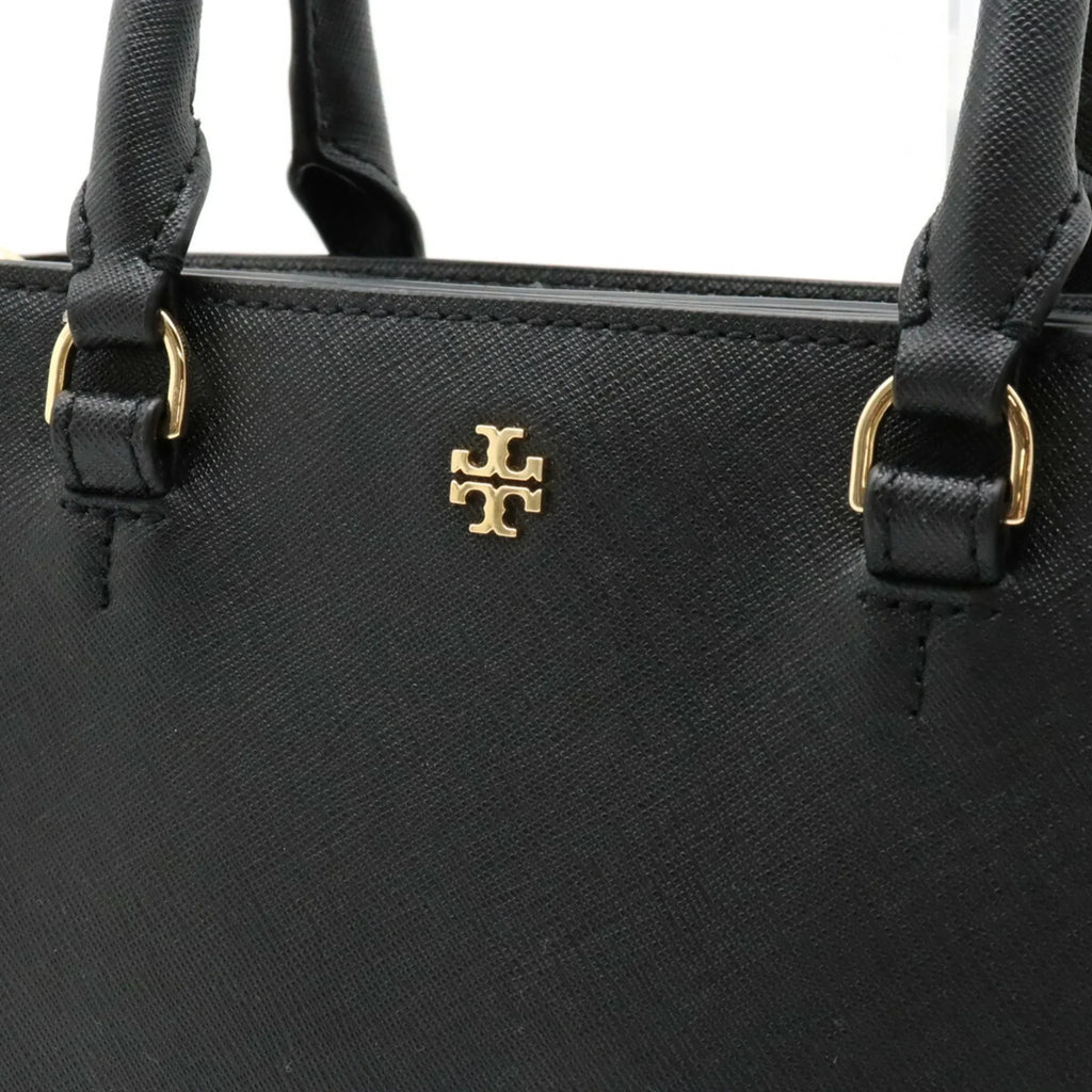 (Like Tory Black Pre-Owned Shoulder Bag New) Handbag Leather Burch BURCH TORY
