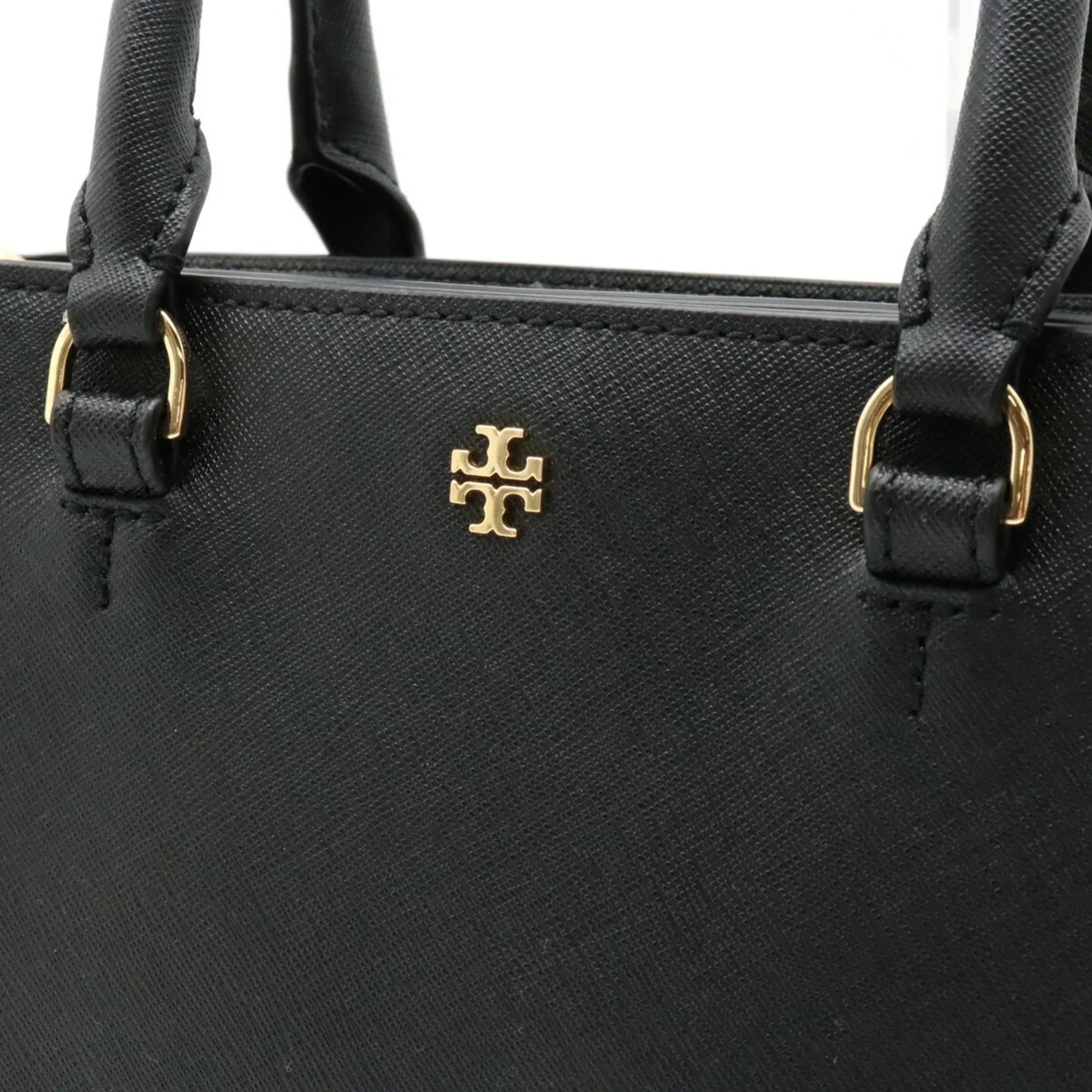 (Like Tory Black Pre-Owned Shoulder Bag New) Handbag Leather Burch BURCH TORY