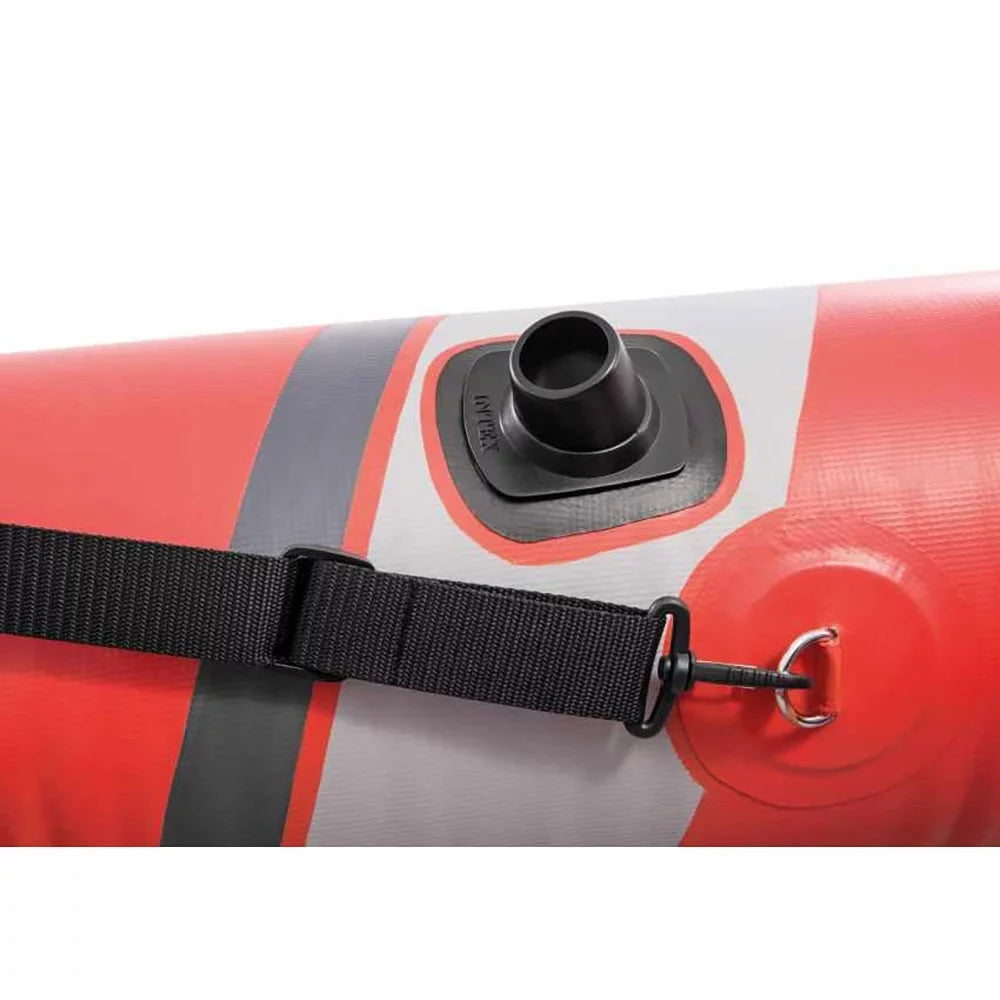 Vinyl Excursion Pro with Red Pack) Inflatable 2 & (3 Pump, Person Kayak Oars