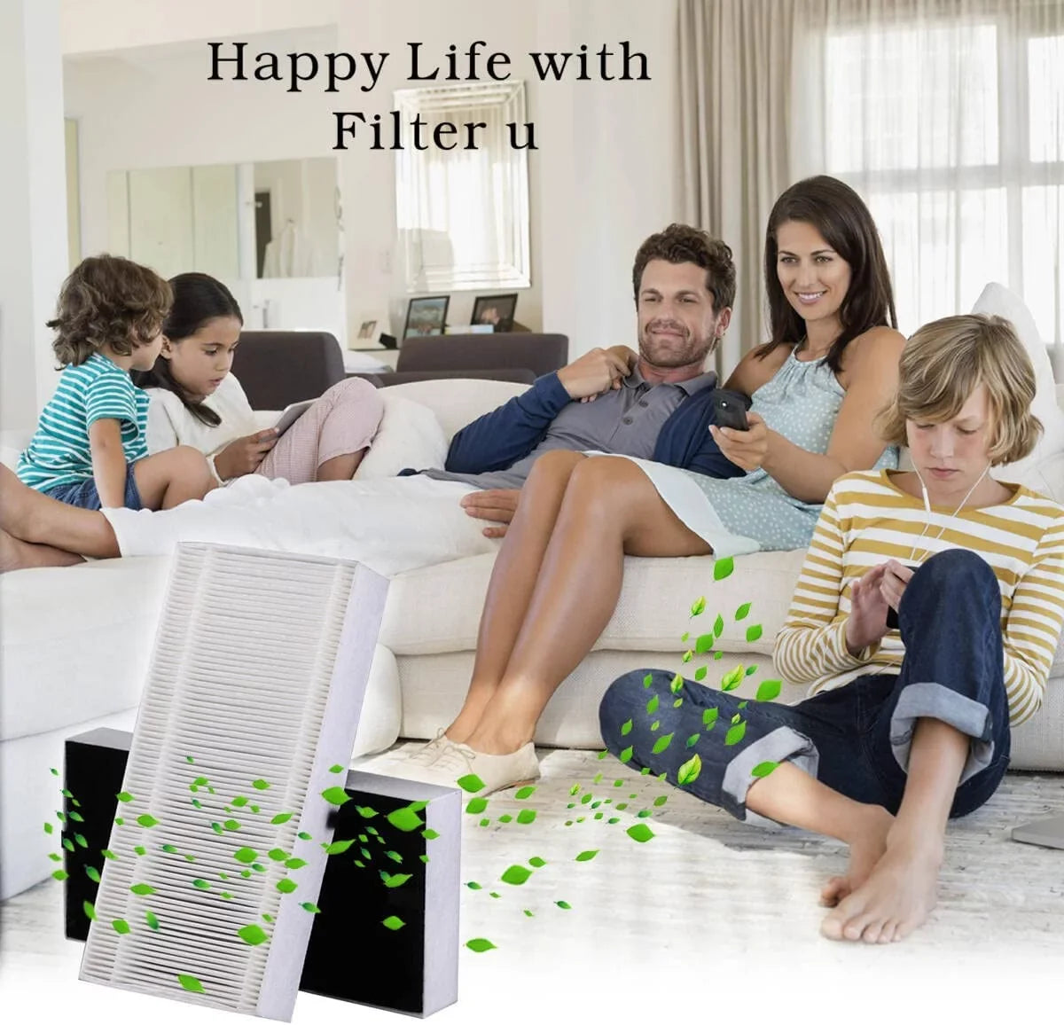 Air HRF201B, Tabletop Fits FRF102B Purifier HHT270W & with Tower Honeywell U Purifier HHT290 Febreze Replacement Filter Air Honeywell Filters Packs ,for Series & for Compatible 4