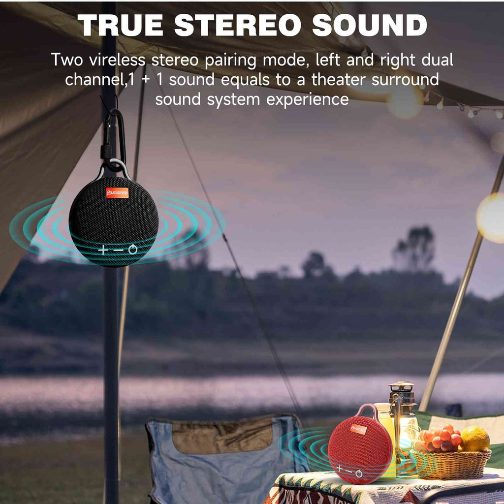 Playtime, Big Waterproof Black for Punchy Beach, Biking Compact K62 Sound, LG Speaker & Speaker Pool, 1 IPX7 Boat, 5.0 with Bluetooth with Wireless UrbanX 20H Pack Bass, Clip, Speaker