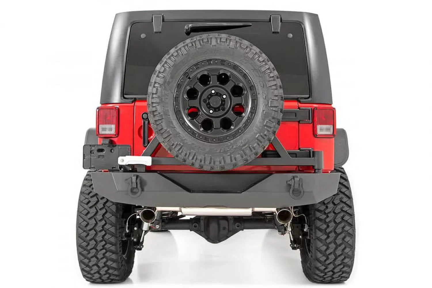 JK Rough 2007-2018 Bumper w/Tire Carrier Country Jeep Rear Wrangler - for 10594A
