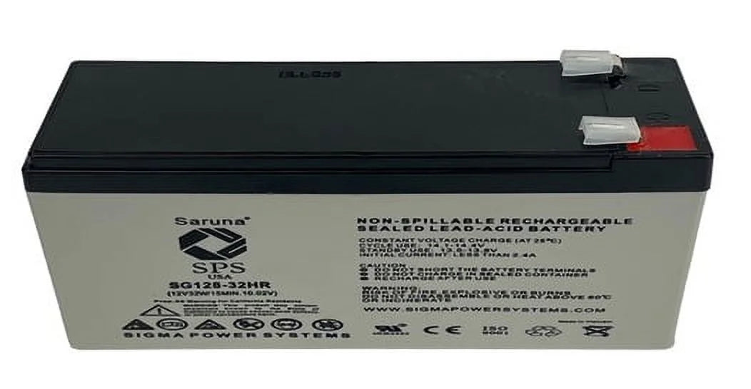 PowerCom (1 12V for Brand SPS High Pack) Ultimate PCM Battery ULT 128-32HR Rate 7.5Ah Replacement 1500