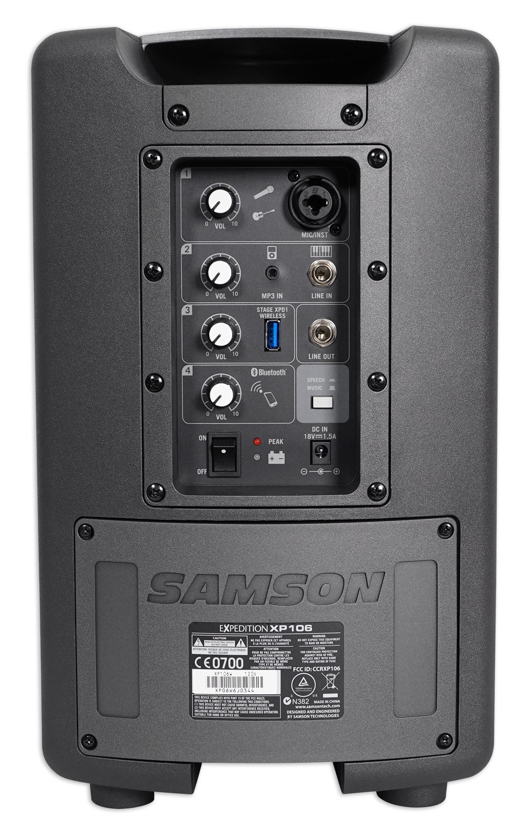 Yoga, Fitness Samson Workout, Portable 6" Rechargeable For Spin, Speaker+Mic