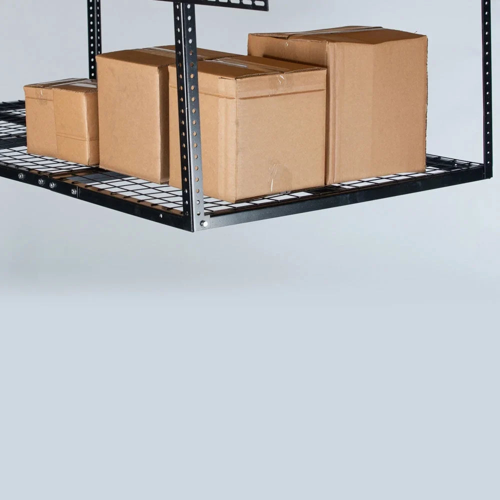 Equipment 4' Titan Capacity, Wire Storage Ceiling 20" Height, with Bins Mount Garage to 41" Overhead Loading Organization 4' x Metal Bikes Grid for Attachments Storage System, LB Adjustable 500 Rack,