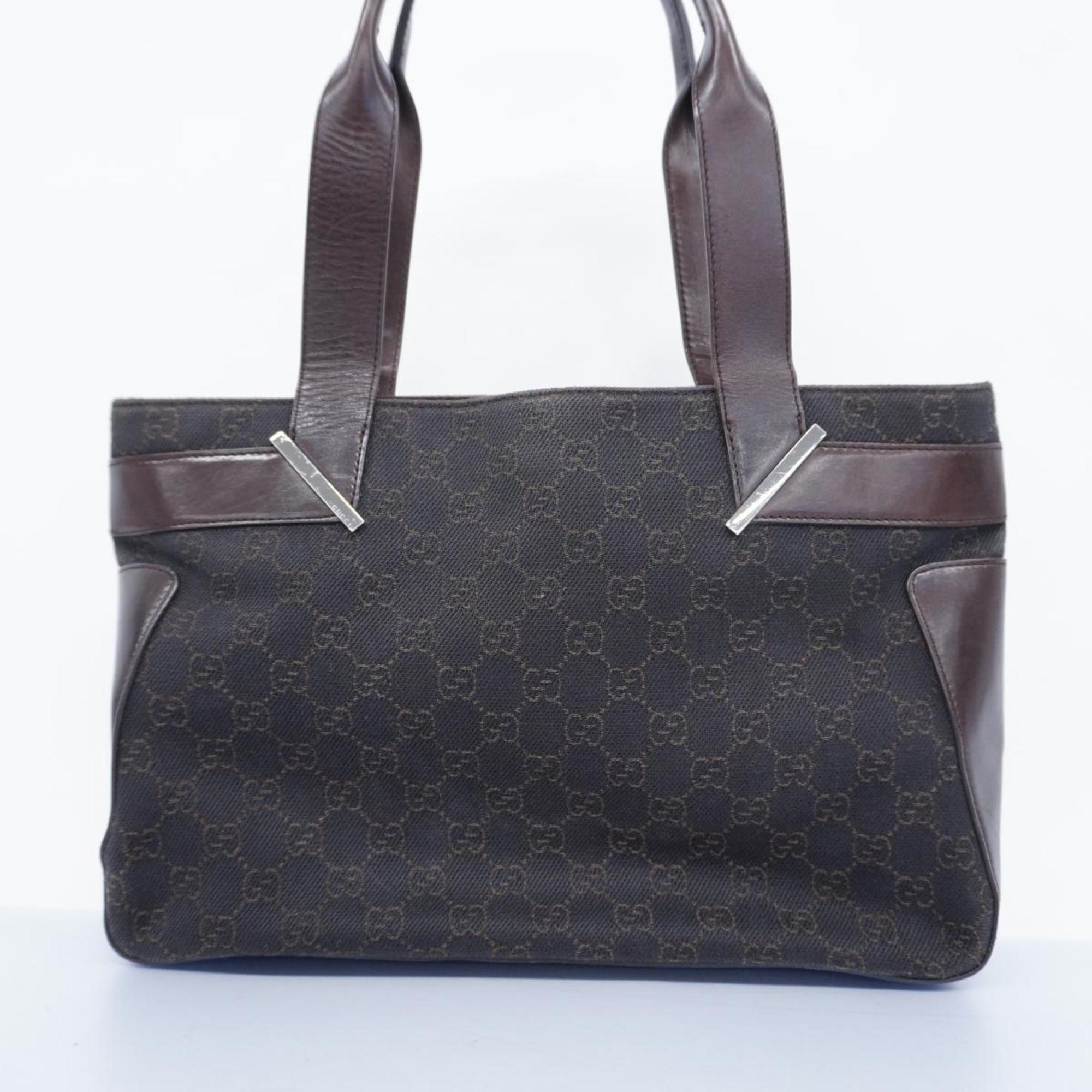 Women's 73983 Tote Gucci Brown Pre-Owned Bag Denim (Good)
