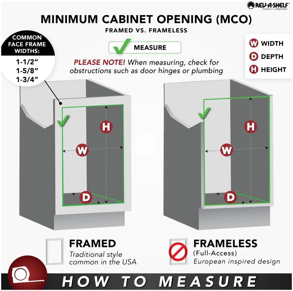Knife Cabinet Block 11-3/4" Classics Rev-A-Shelf 448Kb-Bcsc-11C Wood Base Pull Wood Out