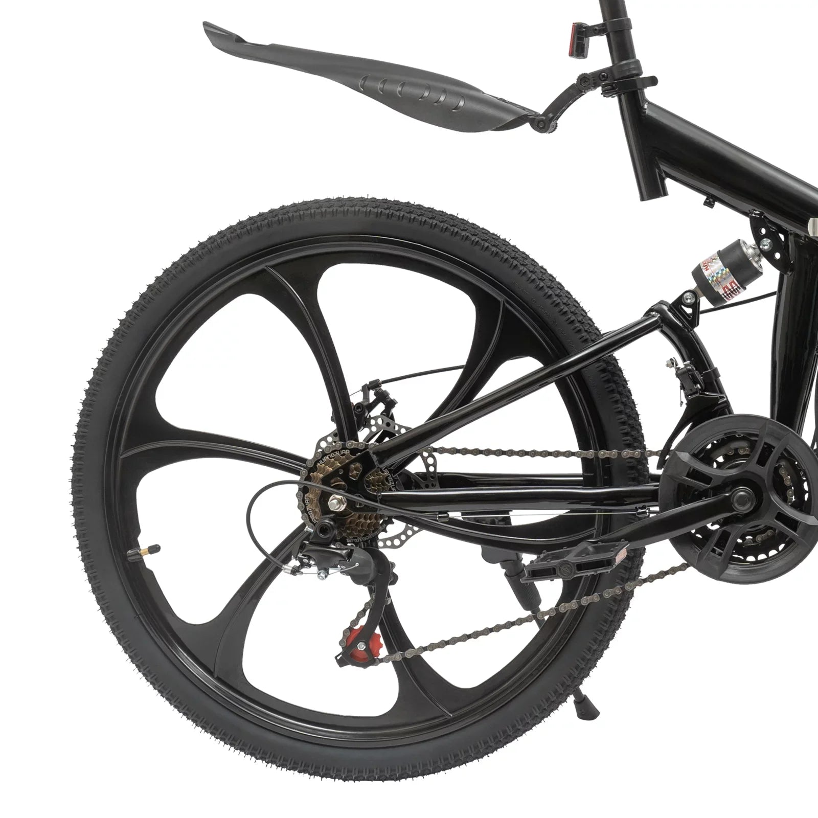 26" Mountain & Double Height Frame Steel Women for 21-Speed Disc Adjustable Bicycle Shifter Men Bike, Brake Black Folding City