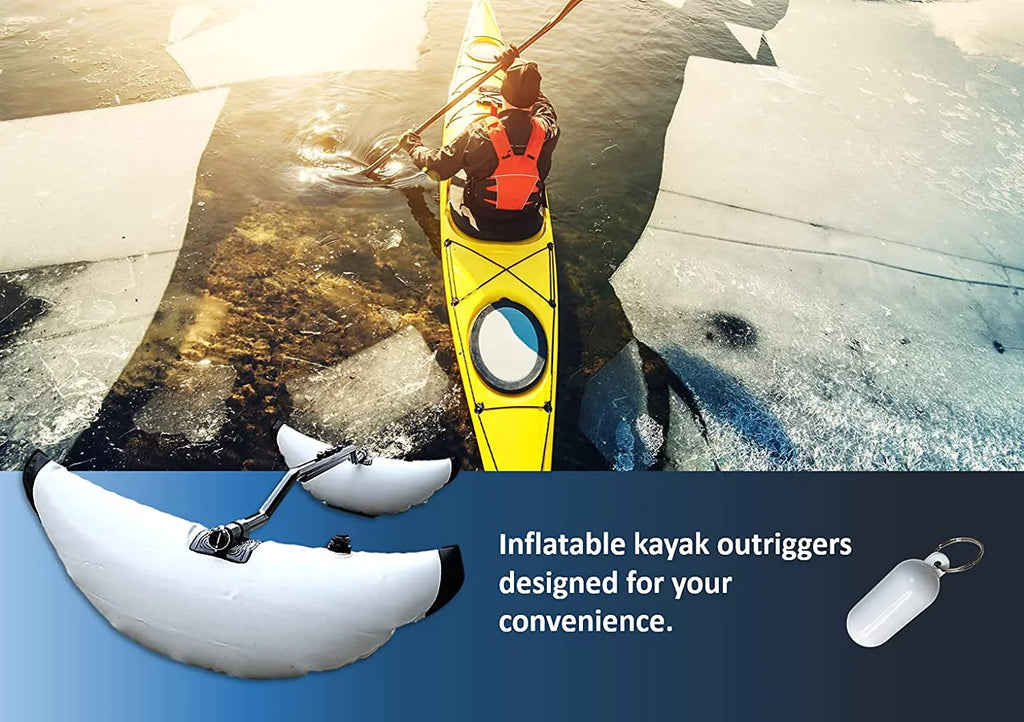Repair Float Patches PVC Fishing Arm Canoe Adjustable Buoyant System Pactrade Stabilizer Boat Sidekick Tube Outdoor Kit Gray Buoy Marine Accessories Grey Kayaking Breath Outrigger Kayak Rod Inflatable
