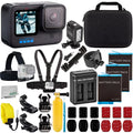 with Deluxe LED Accessory Camera (Hero GoPro Case, Underwater 10) Much with USB Light Bundle: HERO10 Bracket, Dual & Black Batteries, More 3x Resistant Water Charger, Action Replacement