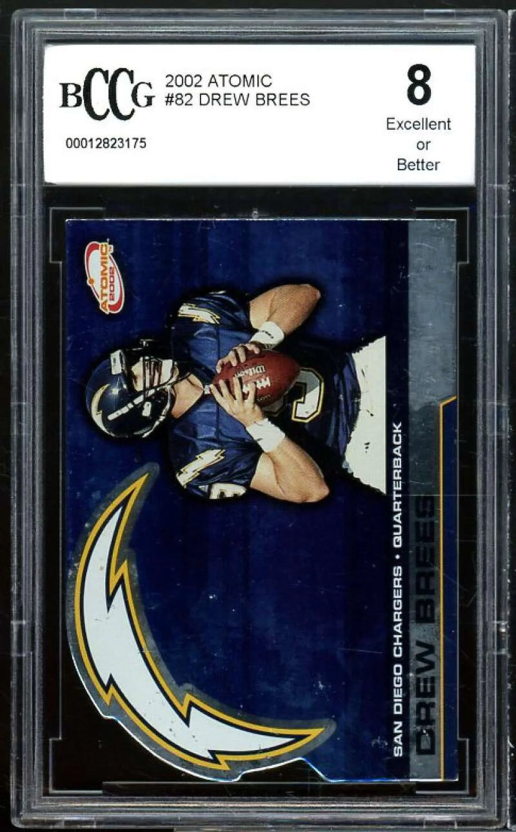 Atomic 8 Card Excellent+ BCCG BGS Drew Brees #82 2002