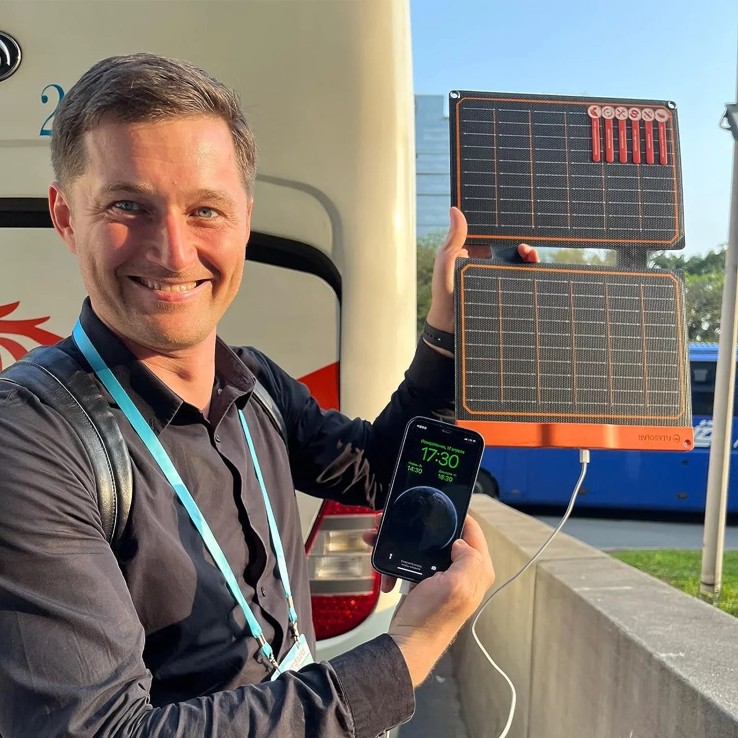 PD2.0 Charger Foldable ETFE Panel Phones IP67 USB Backpacking Emergency Small USB-C FlexSolar 5V Waterproof for Bank Tablets Lightweight Panel Power Hiking Power Solar 20W USB-A Camping Portable
