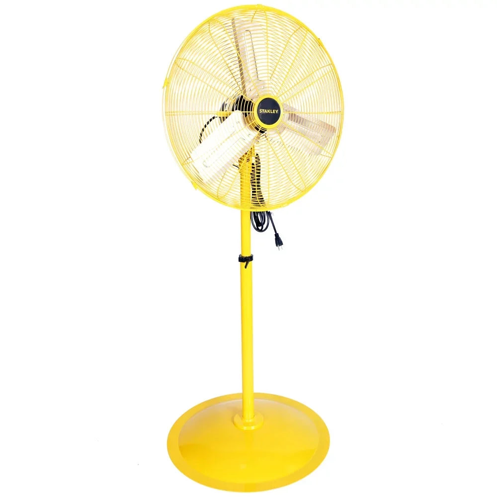 High-Velocity Industrial STANLEY Pedestal ST-24P Non-Oscillating Fan,