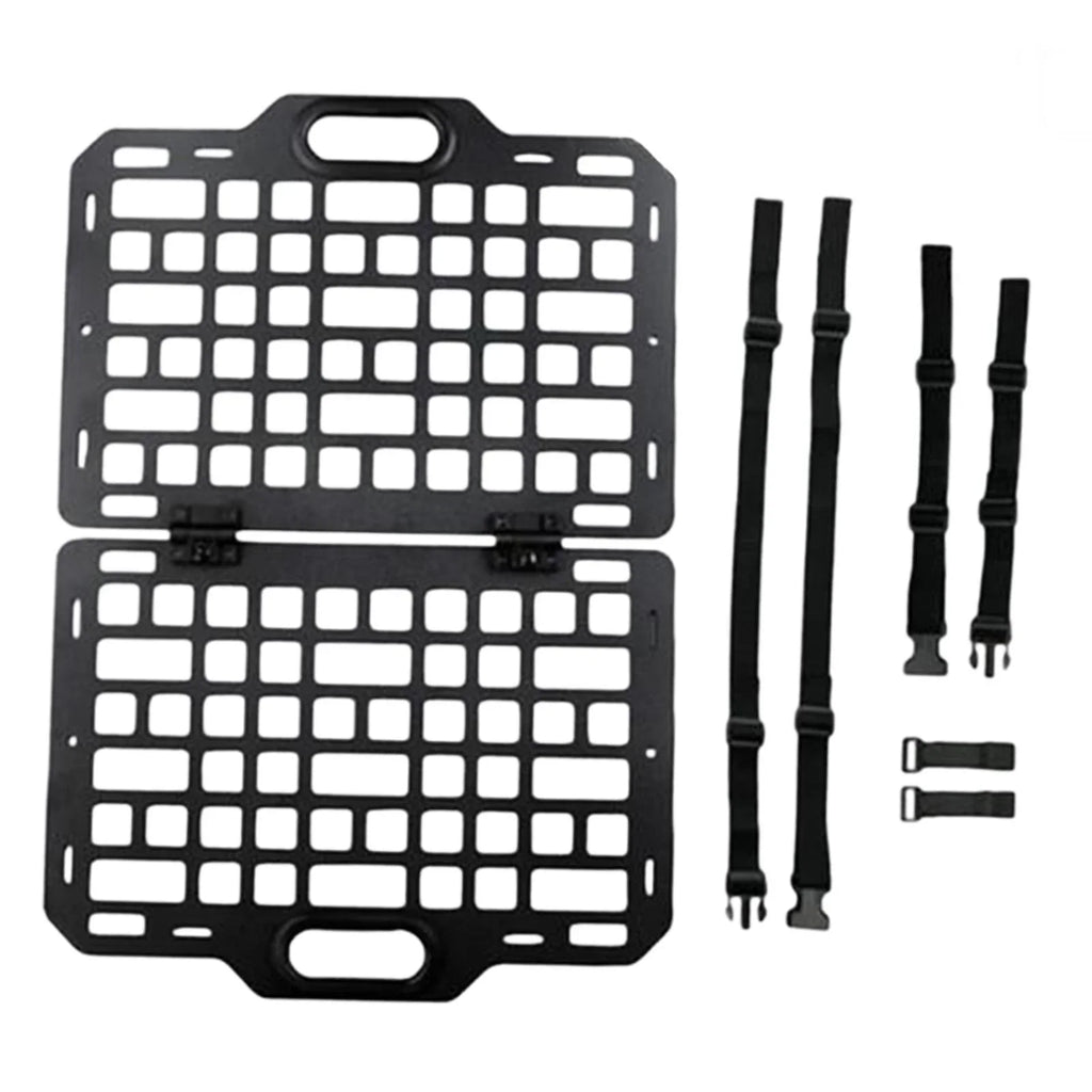 Back Seat Seat Organizer Plate AMLESO Auto Panel Hanging Automotive Auto Parts Molle Storage Truck Car Modular Panel for Seatback