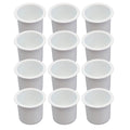 Truck Recessed Pocket Motorhome Car Plastic Marine 12 Camper Table Sofa Drop Holder RV Universal In Cup for Insert Boat Game White Pontoon