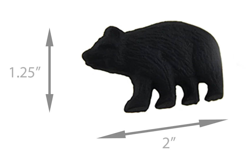 Drawer Cast Black of Knob 12 Set Cabinet Forest Bear Zeckos Iron Pull