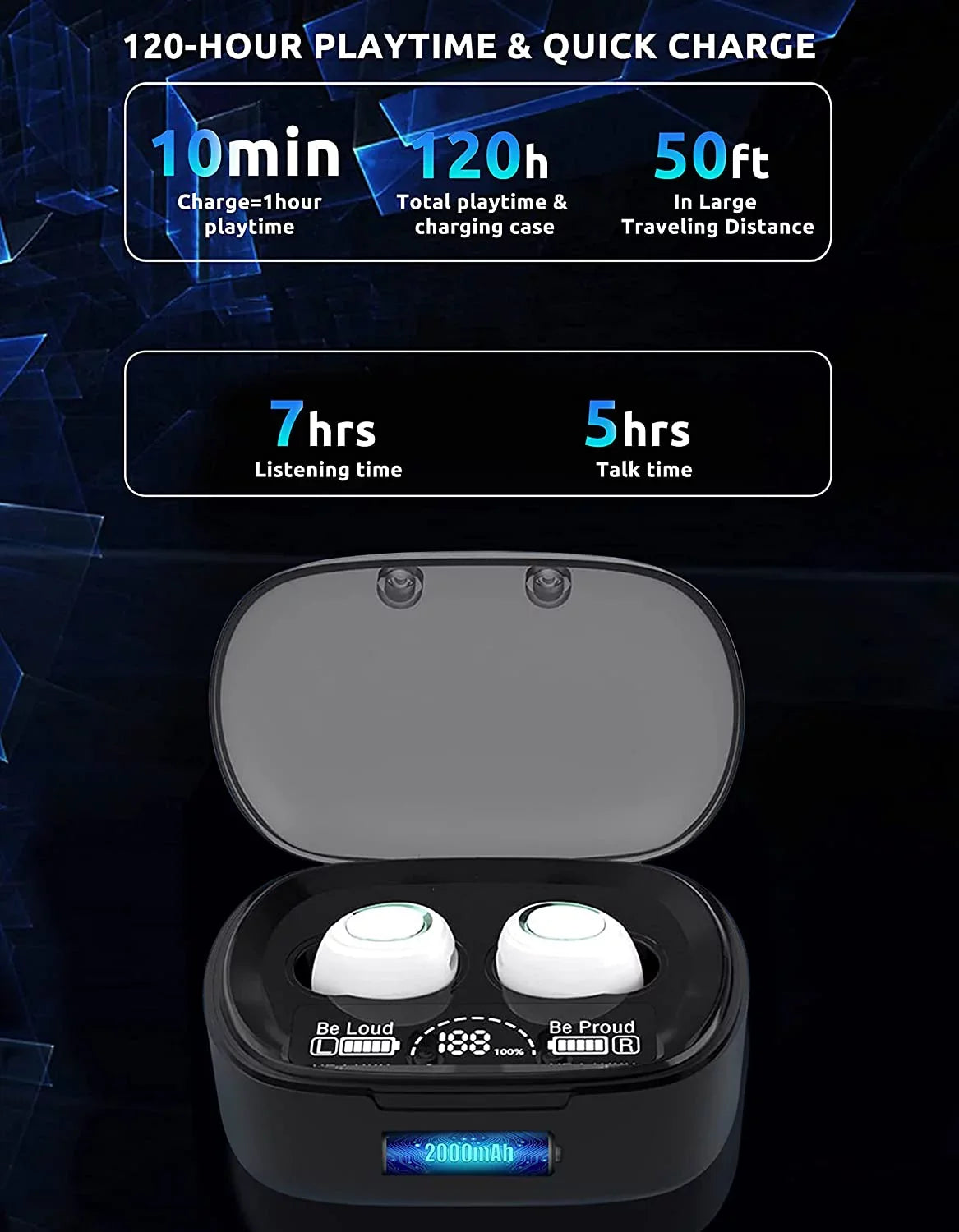 V5.1 Noise / with Samsung with Earbuds Galaxy Wireless PRO Touch Waterproof Mic Sweatproof IPX3 BlueTooth Reduction / 5G/Plus/Ultra Compatible S22+/ (White)