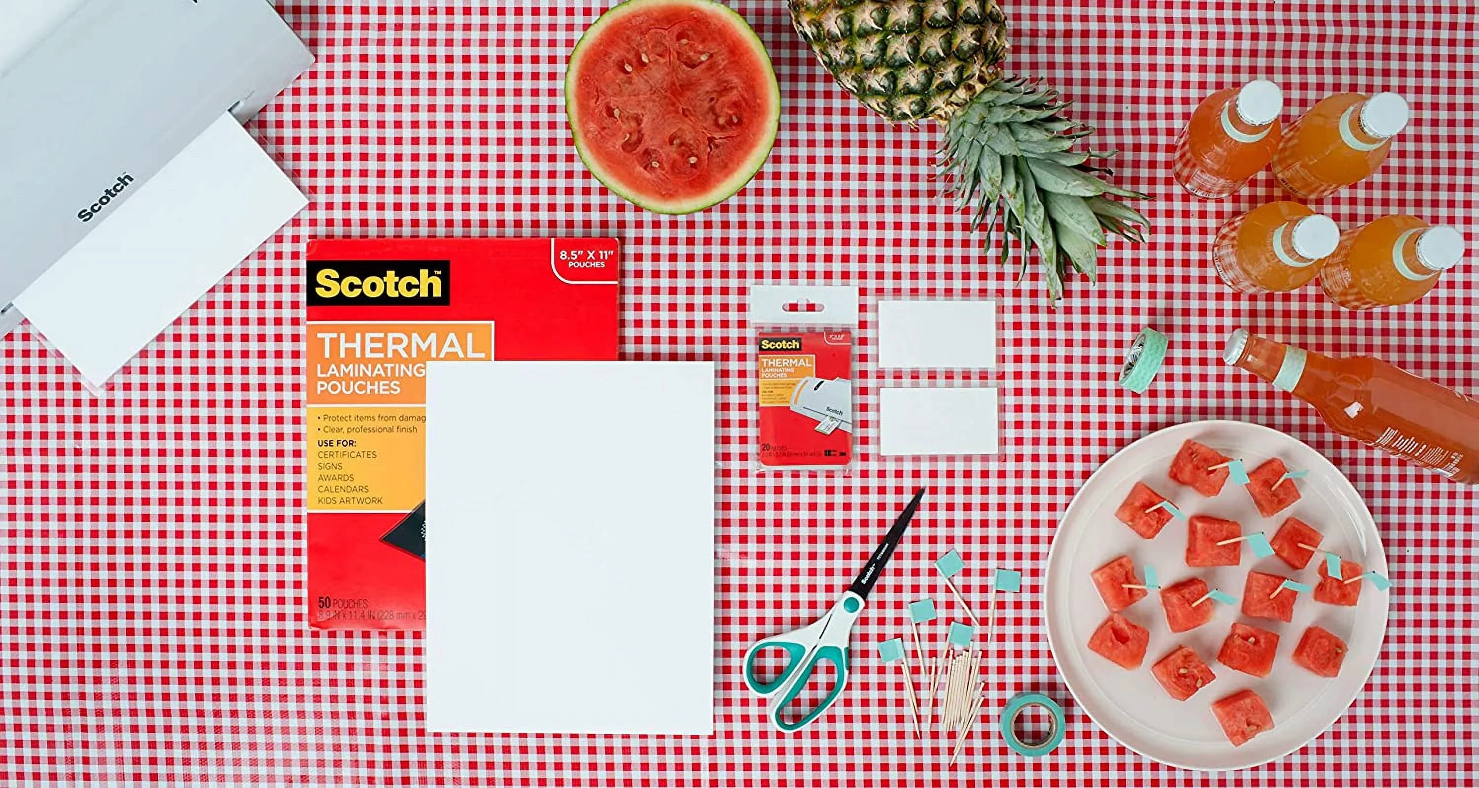 (TP3854-100) 11.4 Size Pouches, Scotch Letter 100-Pack, 8.9 Laminating x Thermal Inches, Sheets