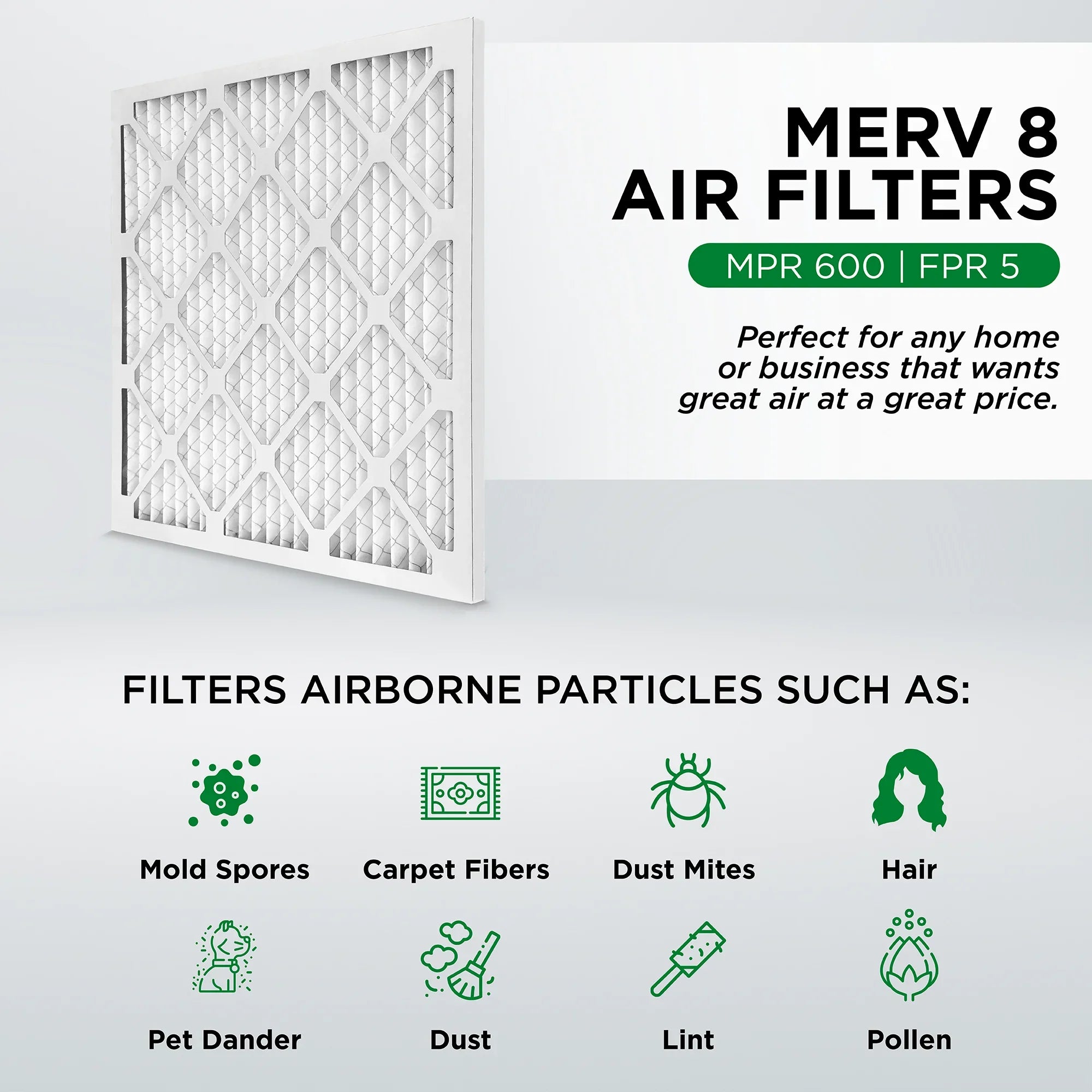 11.38 8 11.38 MERV 6. Inches) 12x12x1 AC Filters. Quantity (Actual x Air 0.75 x Pamlico Pleated Size: Furnace Air