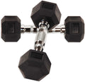 Dumbbell & Exercise Weights Men Fitness Pair) Gymnastics for (5 Dumbbells Hex Lb. Women & Power