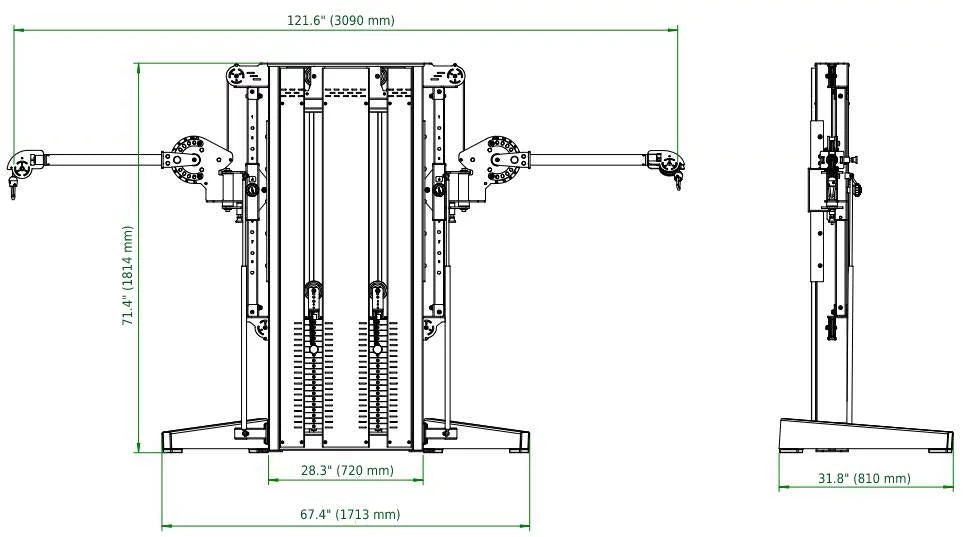 (New) Cable Dual Fitness Newport French Cross