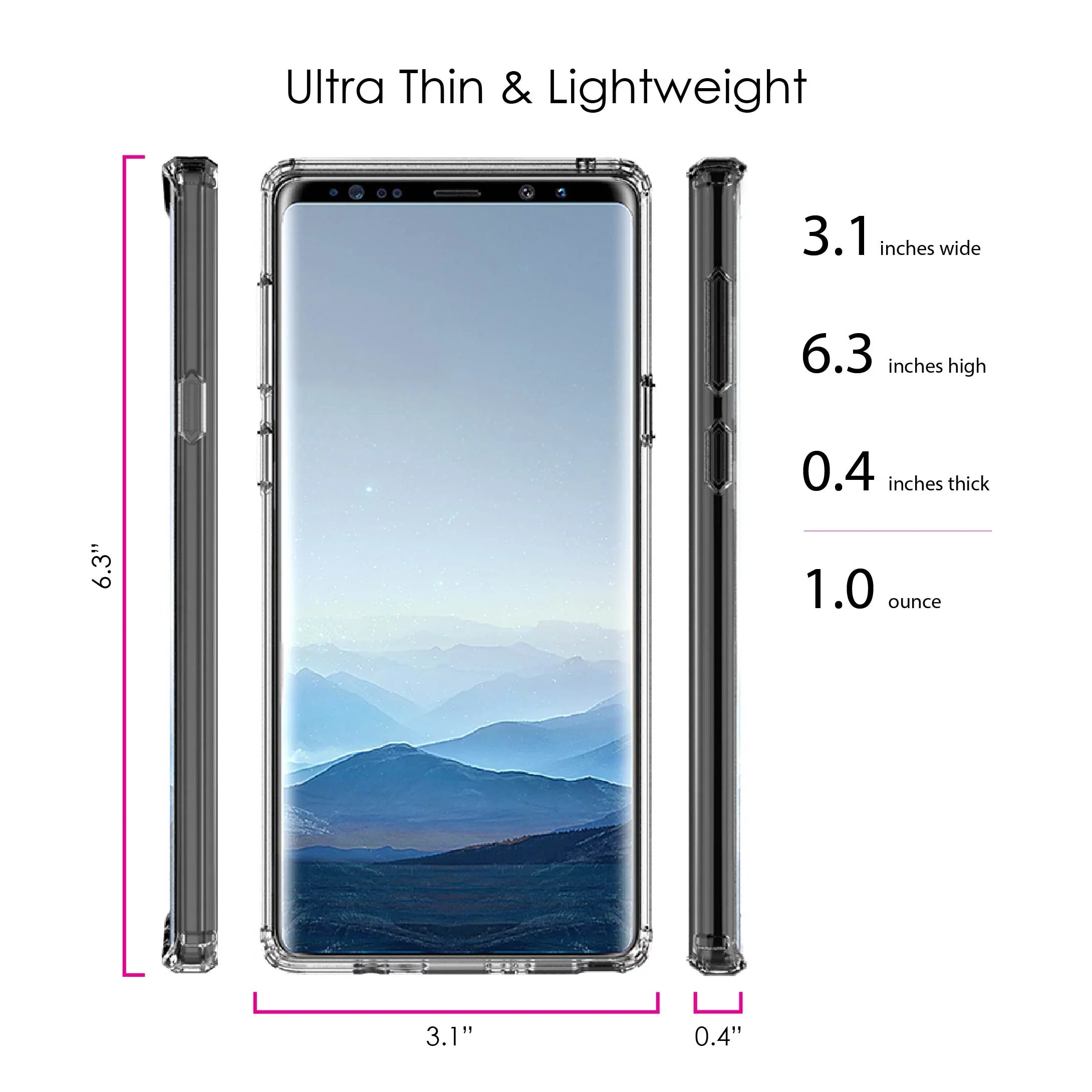 TPU Acrylic Hybrid Shockproof Screen Galaxy Not Walk for 9 By Back, Glass DistinctInk Samsung Sign Bumper, By Clear - Case - Tempered - Note Sneakers Faith Protector