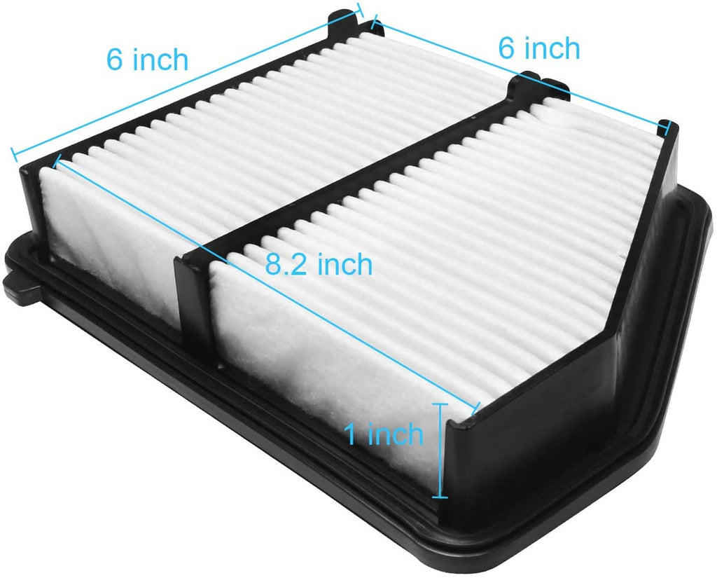 Compatible Engine 2.0L Rigid Civic Beneges 2016-2018 with 172205BAA00 17220-5BA-A00, Extra Panel Filter Guard Honda Air