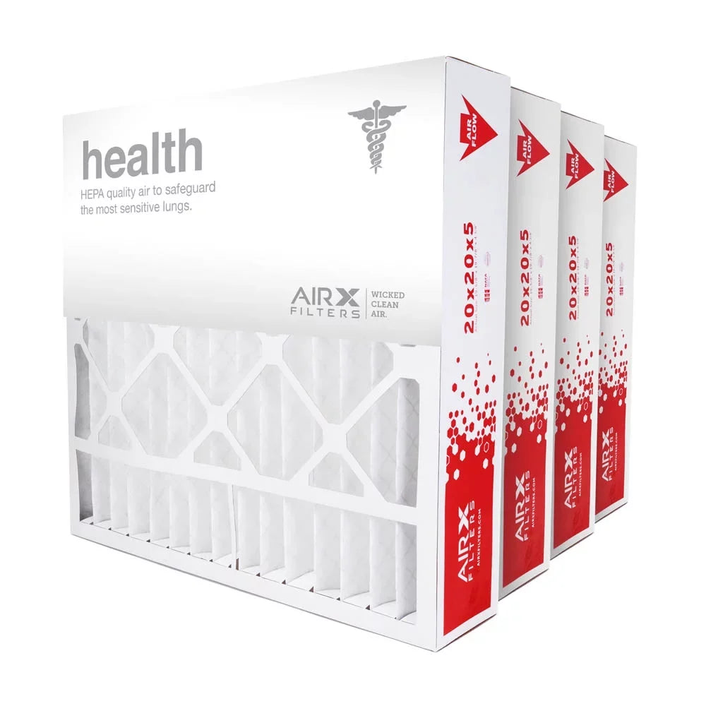 4-Pack Air Filter - Replacement MERV 13, 20x20x5 AIRx Honeywell FC100A1011 HEALTH
