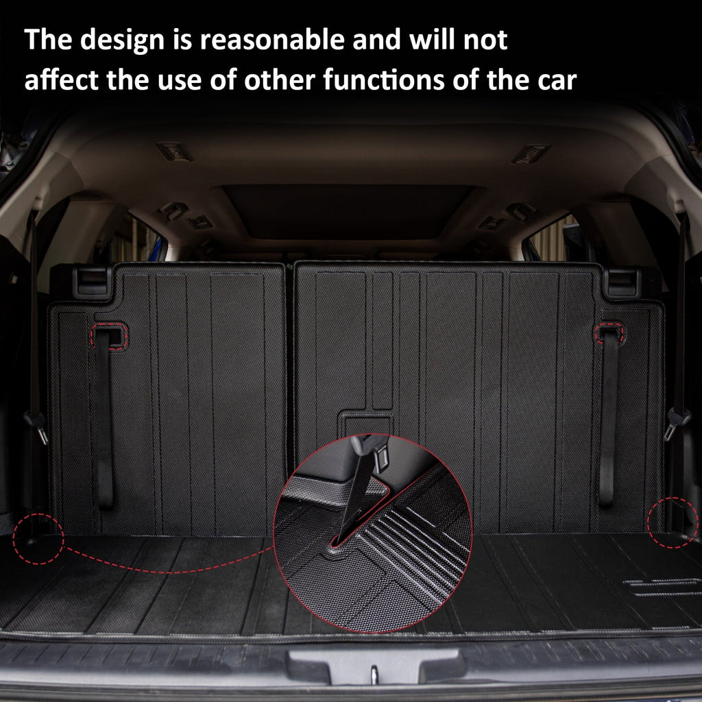 Toyota Trunk Mats Liner Backrest Highlander 2020-2024 Mat Car Cargo Highlander Fit Accessories with