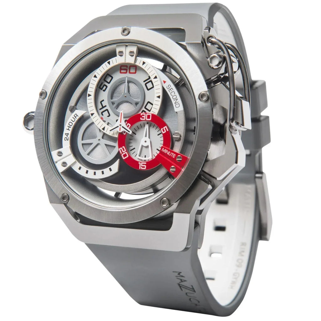 Automatic Watch Rim Men Sport Color - for Mazzucato Adult Chronograph Multi Dial Twin White Reversible