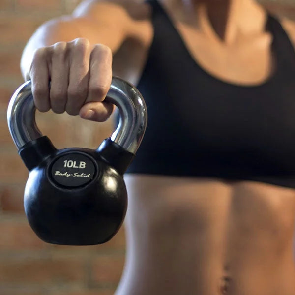 Rubber Pounds Coat Chrome Body-Solid 5-80 Kettlebells (75)