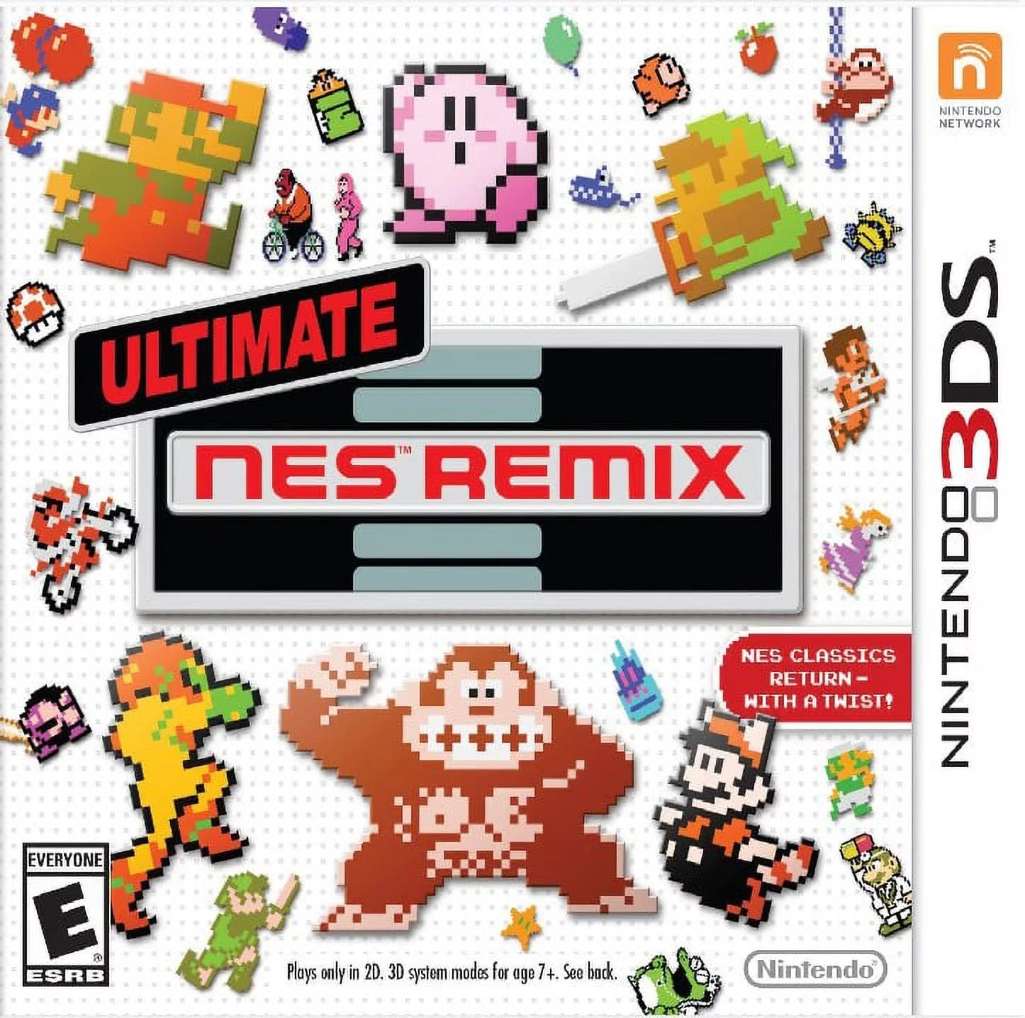 (Nintendo Game Restored 2014) Arcade Ultimate 3DS, (Refurbished) NES Remix